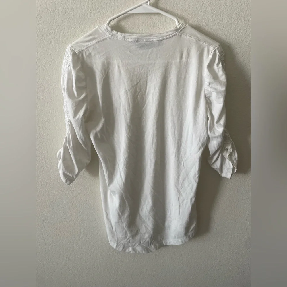 Veronica beard White Puff Sleeve Top
